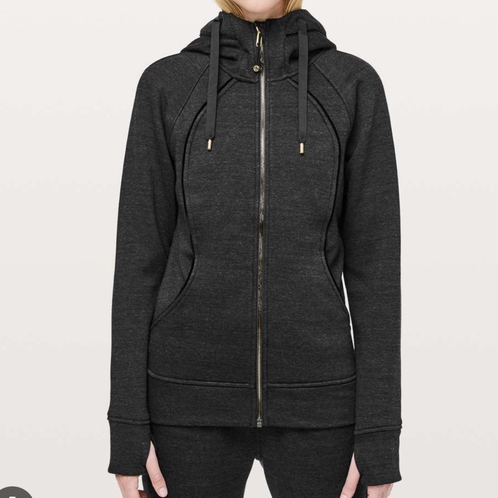scuba hoodie plush heathered core black